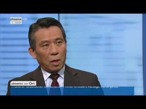 Treffen von Gabriel und Prof. Wang Yi: Expertengespräch mit Xuewu Gu am 26.04.17