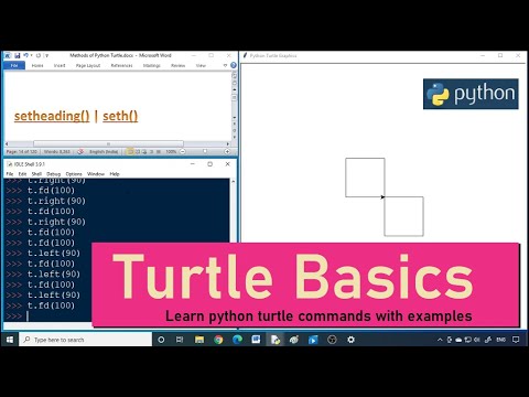 Learn Python Turtle Basic Commands Part 1 With Examples Highblix