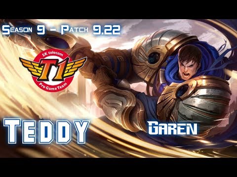SKT T1 Teddy GAREN vs KAI'SA ADC - Patch 9.22 KR Ranked