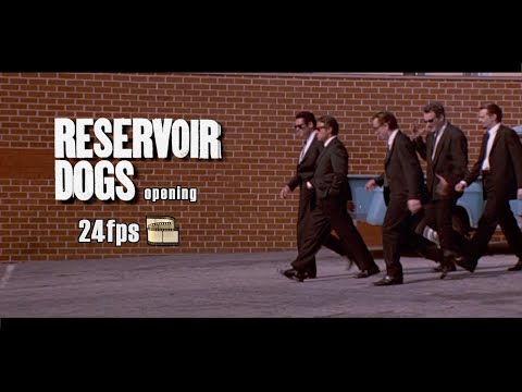 Reservoir Dogs opening titles but normal speed