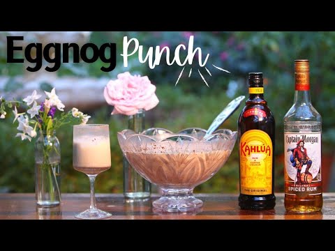 Eggnog: Best Holiday Drink | Boozy Spiked Eggnog Punch Recipe