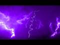 4K Purple Screen Thunderstorm 10 Hours Of Intense Lightning