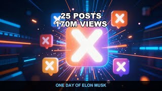 Elon Musk's 25 Posts on May 12th — 170 Million Views in One Day