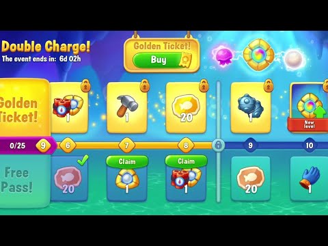@Fishdom Win Strikes Level 10457 - 10462. Double Charge Event Level 8 🔓