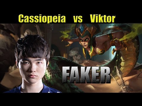 SKT T1 Faker Cassiopeia vs Viktor Mid patch 8 4