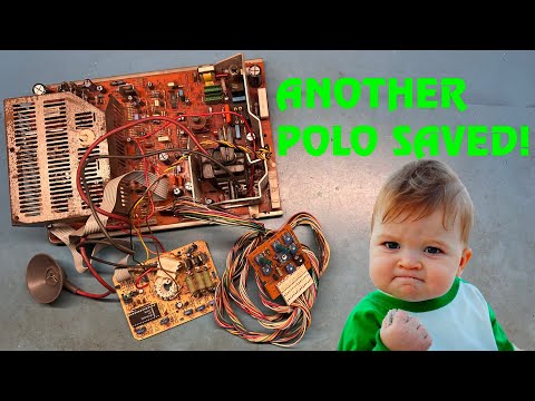 25" Hantarex Polo Arcade Monitor Repair - Another One Saved! Bad Caps, Broken Pads, Shorted MOSFET