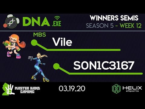DNA.EXE S5:W12 - S0N1C3167 (Zero Suit Samus) Vs. MBS | Vile (Inkling) - W Semifinals