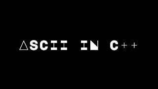 ASCII IN C++