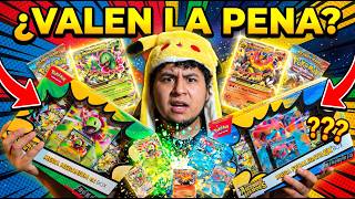 ¿Valen la pena? 🤔 Abrí las cajas de Mega Meganium, Emboar y Feraligatr ex 💸 ¡y pasó ESTO!