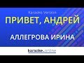 Привет Андрей Ирина Аллегрова Karaoke Version