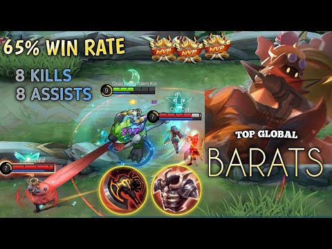 BARATS NEW BUILD + SUPER AGGRESSIVE GAMEPLAY BY TOP GLOBAL BARATS PRO Guin Lang Alam Ko | MLBBS22🔥🔥🔥