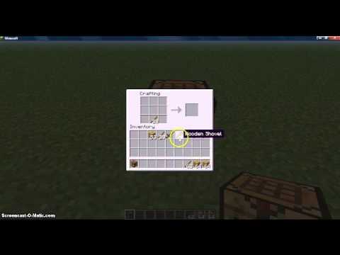 How to build tools in minecraft