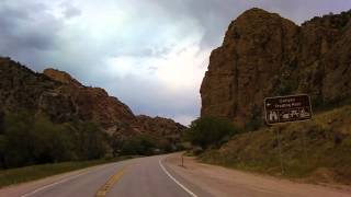 preview picture of video 'The Dramatic Ride into Cotopaxi along the head of the Arkansas river.'