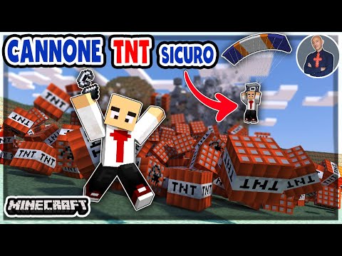 COME FARE UN CANNONE DI TNT (SICURO) SU MINECRAFT (PS4 PS5 SWITCH XBOX PE BEDROCK)