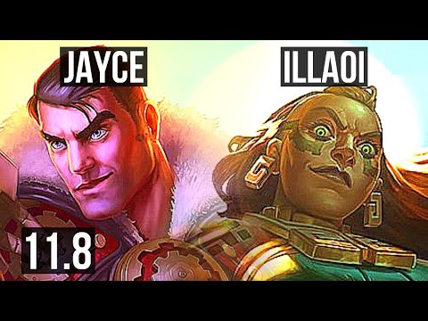 JAYCE vs ILLAOI (TOP) | 8/1/10, 1000+ games, Godlike | BR Diamond | v11.8