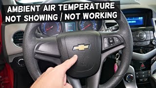 AMBIENT AIR TEMPERATURE NOT SHOWING AND AC NOT WORKING ON CHEVROLET, CHEVY, GMC, BUICK, CADILLAC