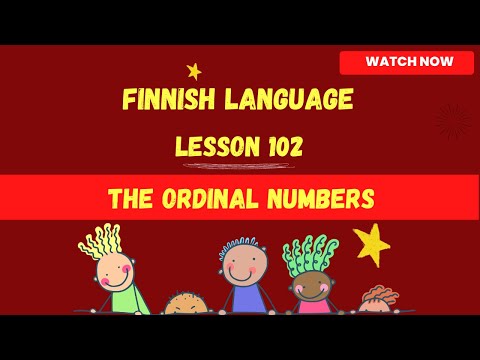 Ordinal Numbers | Finnish language lesson for beginners |Finnish language| 2023 |Finland | Finnish