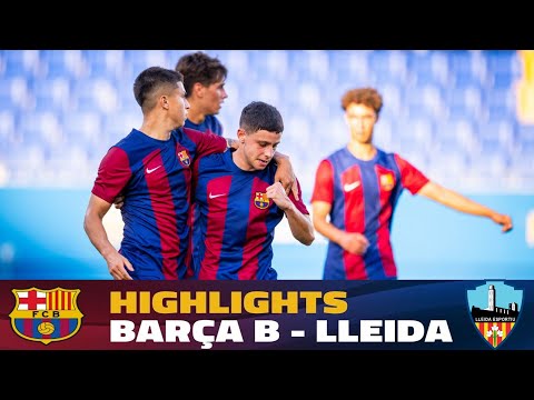 [HIGHLIGHTS] : Barça Atletic VS Lleida Esportiu (3-0) | Noah Darvich Debut | 15/8/23 HD