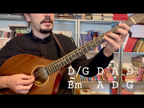 Irish Bouzouki Lesson - The Lakes of Pontarchrain Part 1