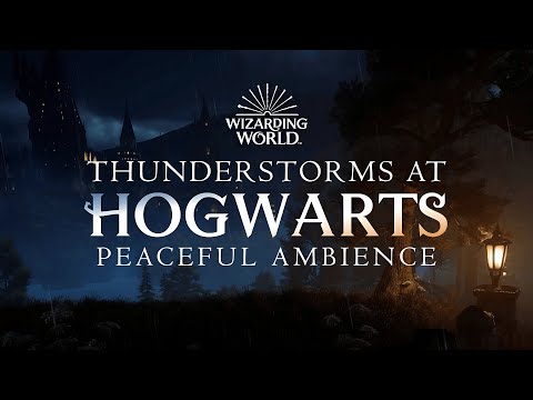 Harry Potter | ⛈️ Hogwarts Peaceful Ambience, Thunderstorms, No Mid-roll Ads