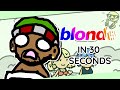 Basically Frank Ocean S BLONDE In 30 Seconds