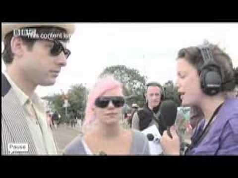 Mark Ronson and Lily Allen Interview at Glastonbury
