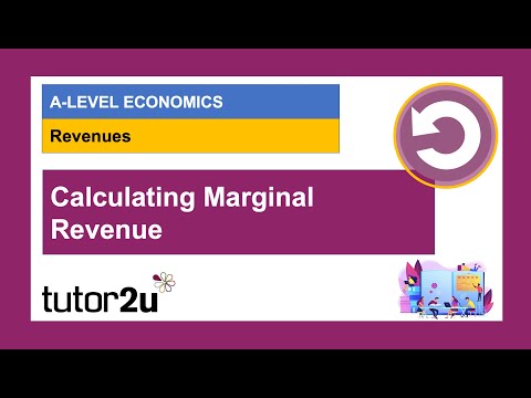 Understanding Business Revenues (3) – Calculating Marginal Revenue