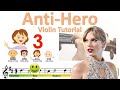 Anti-Hero by Taylor Swift sheet music and easy violin tutorial