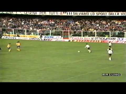 Serie A 1988-1989, day 19 Cesena - Juventus 1-2 (2 Rui Barros, M.Agostini)