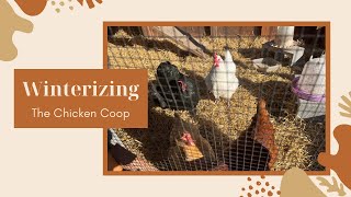 Winterizing The Chicken Coop | Preparing For The Cold Snap
