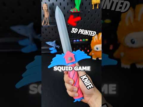3D printed Squid Game Hide & Seek Knife #3dprinting #howto