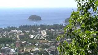 preview picture of video 'Hat Kata Yai and Big Buddha from a high point at Phuket island, Thailand'