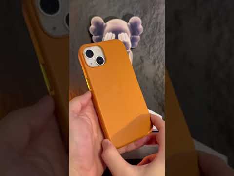 Чехол Real Leather Case iPhone 14 Plus umber - фото 1 - id-p1847798684