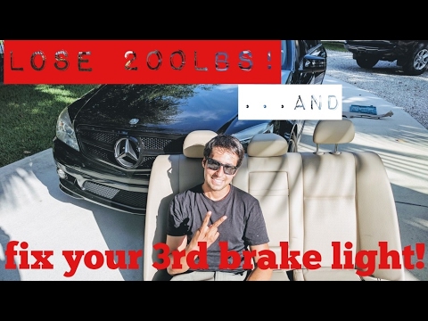 Remove your Mercedes-Benz​ Rear Seat and Fix your 3rd Brake light!