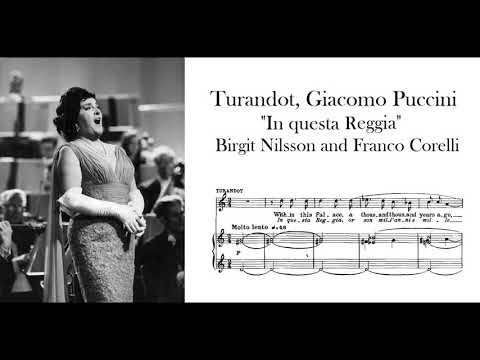 "In questa reggia" Turandot, G. Puccini - Birgit Nilsson and Franco Corelli (No comparison!!)