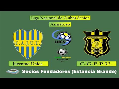 Liga Nacional de Clubes Senior | Categoría | Amistoso | Juventud Unida Vs. C.G.E.P.U.