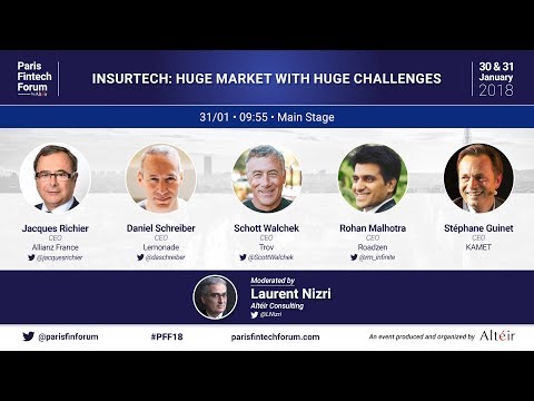 Insurtech: Huge market with huge challenges - Paris Fintech Forum 2018 - Full Video