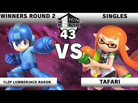 Smashing Grounds 43 Winners Rd 2 - 1L2P Lumberjack Rakon [Mega Man] v Tafari [Inkling]