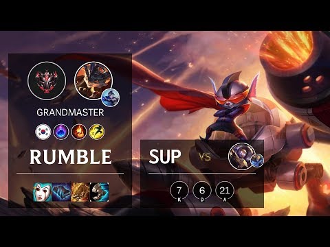 Rumble Support vs Blitzcrank - KR Grandmaster Patch 10.5