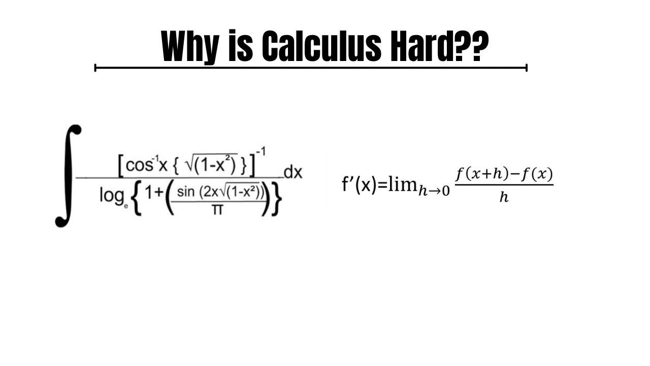 Why is Calculus Hard?? (It’s Not)