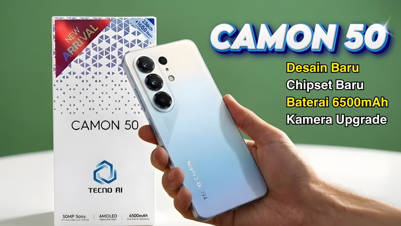 BENERAN MAKIN BERKELAS‼️TECNO CAMON 50 | SERBA BARU, SEMUA UPGRADE TERASA