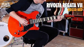 Video thumbnail for No Talking...Just Tones | Rivolta Regata Vii Rosso Red by Peach Guitars