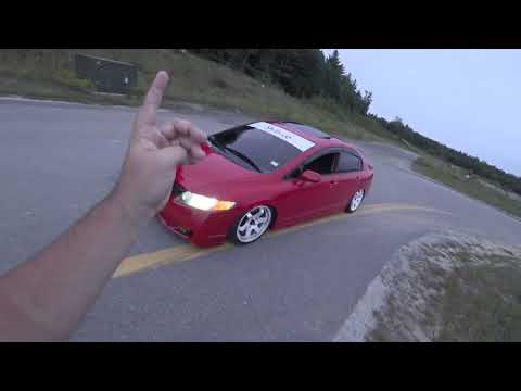 2009 Honda Civic Si POV Review; Slammed, Exhaust, K24 Swap