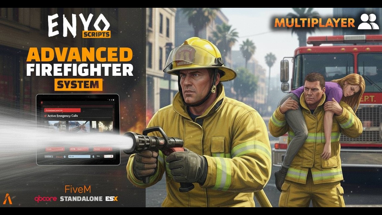 Advanced Firefighter Job Simulator - GTA V Script on Forge Mods