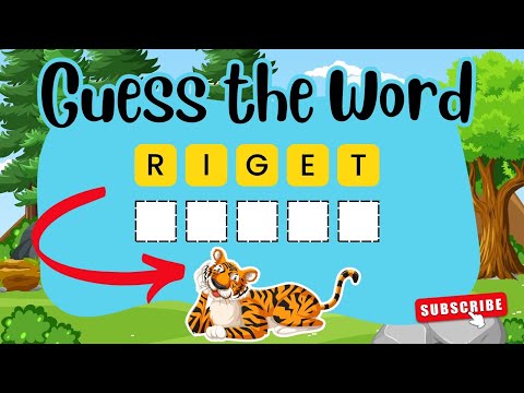 Guess the Word by Scrambled Letters Game   ||  Guess the Word  || Scramble Word Quiz