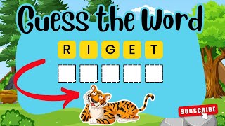 Guess the Word by Scrambled Letters Game   ||  Guess the Word  || Scramble Word Quiz