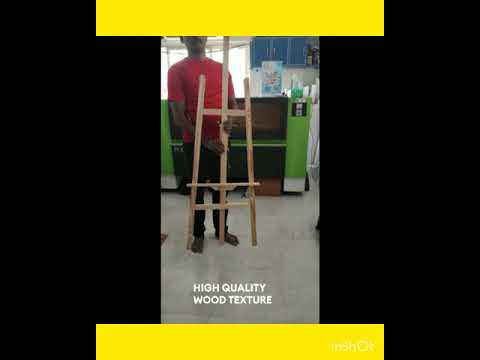Wooden easel stand, for display