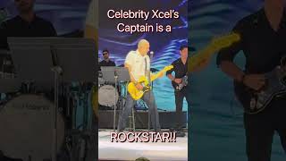 Celebrity Xcel’s Rockstar Captain! #celebritycruises #celebrityxcel #rockstar #shorts