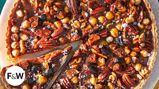 How to Make Caramel For This Delectable Fig and Caramel Nut Tart | F&W Cooks | Food & Wine