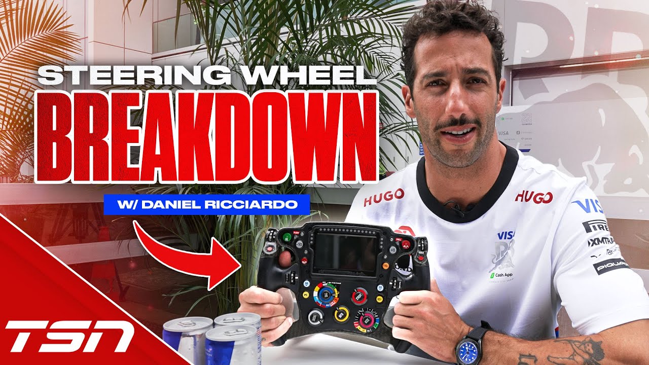 HOW AN F1 STEERING WHEEL WORKS FT. DANIEL RICCIARDO